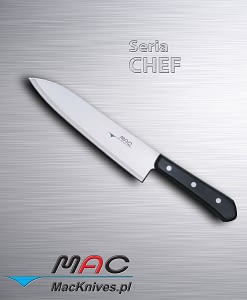 Chef Knife – nóż szefa kuchni. Ostrze 210 mm Dobrze wyważony nóż francuski do wszechstronnego wykorzystania.