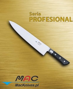 Chef Knife – nóż szefa kuchni. Ostrze 250 mm Nóż szefa kuchni do wszechstronnego wykorzystania.